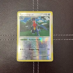 Pokemon TCG - Garchomp - 9/123 - Mysterious Treasures - MP Reverse Holo (2007) - Image 1