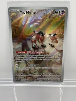 Pokemon TCG Mr. Mime 179/165 Scarlet & Violet 151 Holo Illustration Card LP - Image 1