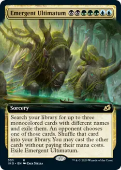 1x Emergent Ultimatum ~ Extended Art NM-Mint, Japanese Ikoria: Lair of Behemoths - Image 1