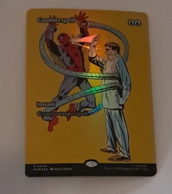 Counterspell Borderless Poster FOIL NM Marvel Spiderman MTG MAGIC THE GATHERING - Image 1