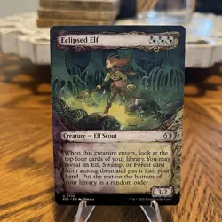 Magic The Gathering Eclipsed Elf (Showcase) Lorwyn Eclipsed Foil AND Regular - Image 3