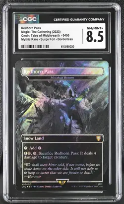 MTG Tales of Middle Earth LOTR Redhorn Pass Surge Foil 0400 CGC 8.5 Pop 1 - Image 1