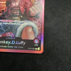 One Piece English Monkey.D.Luffy ST01-001 Leader Foil - LP - Free Shipping - Image 4