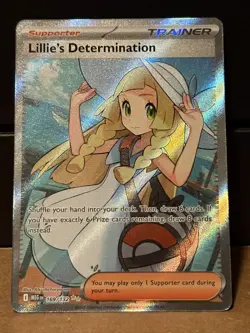Pokemon Mega Evolution Lillies Determination Full Art Trainer 169/132 Ultra Rare - Image 1