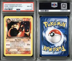 Pokemon TCG Dark Charizard Holo 1st Edition #004 PSA 8 NM-MT - Image 1