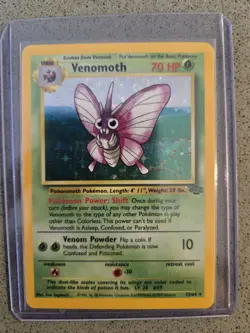 Venomoth 13/64 Pokemon TCG Jungle Unlimited Holo Rare Vintage 1999 - Image 1