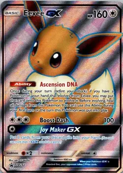 Eevee GX SM242 Black Star Promo Full Art Pokemon TCG NM (SKU 1-2) - Image 1