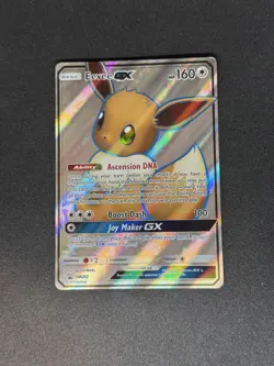 Eevee GX SM242 Black Star Promo Full Art Pokemon Card TCG - Image 1