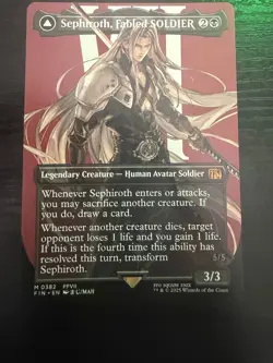 sephiroth fabled soldier final fantasy magic the gathering mdfc - Image 1