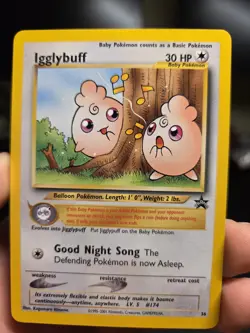 NM Igglybuff 36/53 WOTC Promo Pokemon Card Rare TCG UK - Image 1
