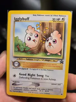 NM Igglybuff 36/53 WOTC Promo Pokemon Card Rare TCG UK - Image 3