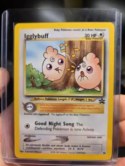 NM Igglybuff 36/53 WOTC Promo Pokemon Card Rare TCG UK - Image 4