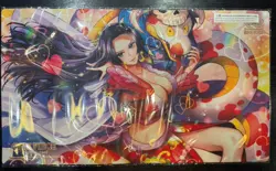 One Piece Chinese Card Game Exclusive 2nd Anniversary Boa Hancock Card Playmat - Image 1