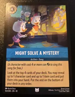 Might Solve A Mystery 163/204 Uncommon Whispers In The Well Disney Lorcana TCG - Image 1