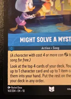 Might Solve A Mystery 163/204 Uncommon Whispers In The Well Disney Lorcana TCG - Image 4
