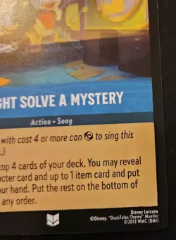 Might Solve A Mystery 163/204 Uncommon Whispers In The Well Disney Lorcana TCG - Image 5