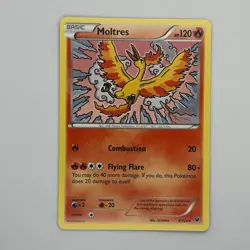 Moltres 9/124 XY Fates Collide Rare Common Pokemon TCG LP - Image 1