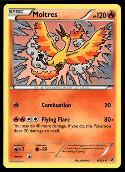Moltres Rare Normal XY - Fates Collide 9/124 NM Pokemon TCG - Image 1