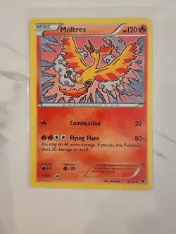 Moltres 9/124 Rare XY - Fates Collide Pokemon TCG Card - NM - Image 1