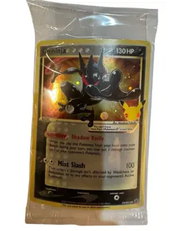 Greninja Gold Star Holo Promo SWSH144 Celebrations Black Star Pokemon - SEALED - Image 1