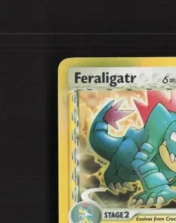 Feraligatr δ 2/101 EX Dragon Frontiers Holo Rare Pokemon Card DMG - Image 3
