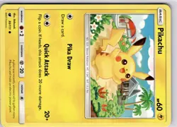 Pokemon Pikachu 30/111 Sun Moon Crimson Invasion Common Trading Card TCG - Image 5
