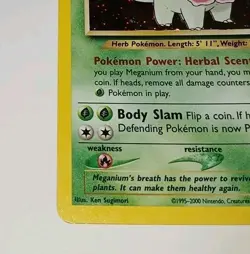 Vintage MEGANIUM 10/111 Unlimited - Holo Rare Pokemon Card - Neo Genesis - LP - Image 3