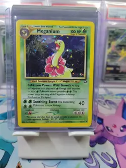 Pokemon TCG Meganium Neo Genesis Holo Rare Card #11/111 LP/Excellent Condition - Image 1