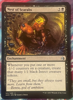 MTG Magic The Gathering Nest of Scarabs Amonkhet NM - Image 1