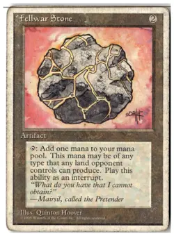 MTG Fellwar Stone - Fourth Edition Heavily Played English - Image 1