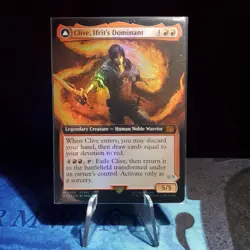 MTG TCG - Clive, Ifrit's Dominant (Extended Art) FOIL Final Fantasy 458 NM - Image 1