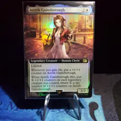 MTG TCG - Aerith Gainsborough (Extended Art) Foil Final Fantasy 423 NM - Image 1