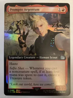 MTG Prompto Argentum Extended Art Foil Final Fantasy Magic The Gathering 0463 U - Image 1