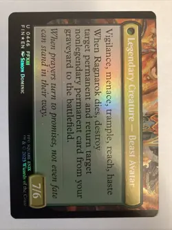 FOIL Extended Art Fang, Fearless l'Cie, MTG, Final Fantasy, Magic NM, 446 U - Image 2