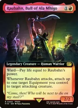 Raubahn, Bull of Ala Mhigo (Extended Art) #465 Final Fantasy Foil - Image 1
