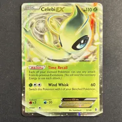 Pokemon TCG Celebi EX 9/149 Boundaries Crossed Ultra Rare Holo 110HP - Image 1