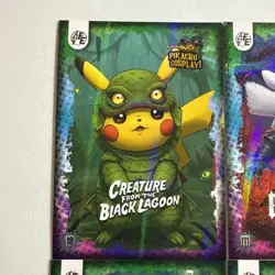 Pokemon Pikachu Cosplay FE Holiday Box Hits. Non Tcg Fan Art Cards. Lot# (19) - Image 2