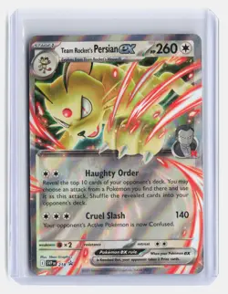 Team Rocket's Persian ex Pokemon Destined Rivals #218 Black Star Promo - Image 1