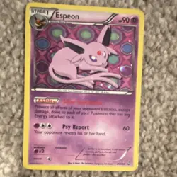 Pokemon Espeon TCG Black White BW92 Promo Holo Card Black Star - Image 1