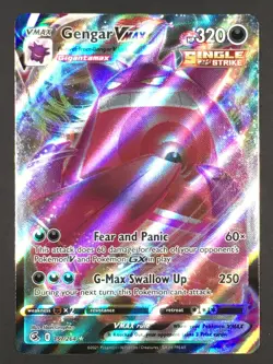 Pokemon TCG Gengar VMAX 157/264 Swsh08: Fusion Strike Holo NM - Image 1