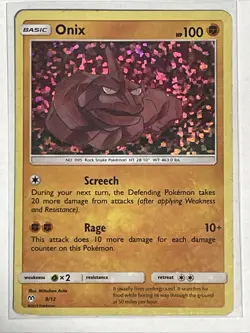 2019 McDonalds Pokemon Onix Holo Foil Card 9/12 (LP) - Image 1