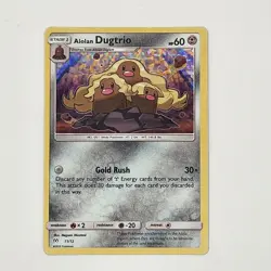 Pokemon TCG Alolan Dugtrio McDonald's Promos 2019 Holo Card 11/12 NM - Image 1