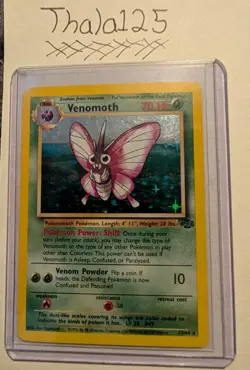 Pokemon Venomoth Jungle 13/64 Holo Rare Unlimited English WOTC 1999 Card - Image 1