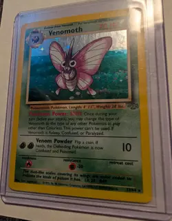 Pokemon Venomoth Jungle 13/64 Holo Rare Unlimited English WOTC 1999 Card - Image 2