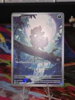 Pokemon TCG Zorua White Flare Illustration Rare Holo Card 142/086 NM Condition - Image 3