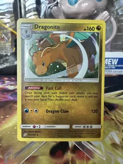 Pokemon Dragonite #119/181 Team Up Cosmos Holo Rare TCG card - Image 1