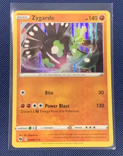 Zygarde - 028/073 - Shiny Holo Rare Pokemon Card - Champions Path - Image 1