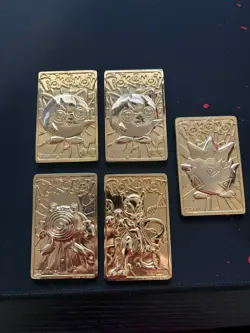 Pokemon 1999 Burger King Gold Plated Card Lot. **CARDS ONLY** - Image 1