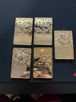 Pokemon 1999 Burger King Gold Plated Card Lot. **CARDS ONLY** - Image 2