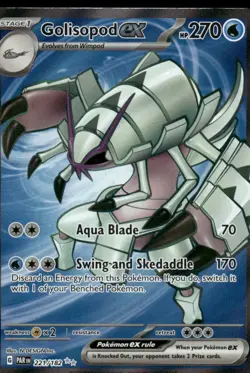 Pokemon Cards Golisopod ex 221/182 Paradox Rift Ultra Rare NM - Image 1